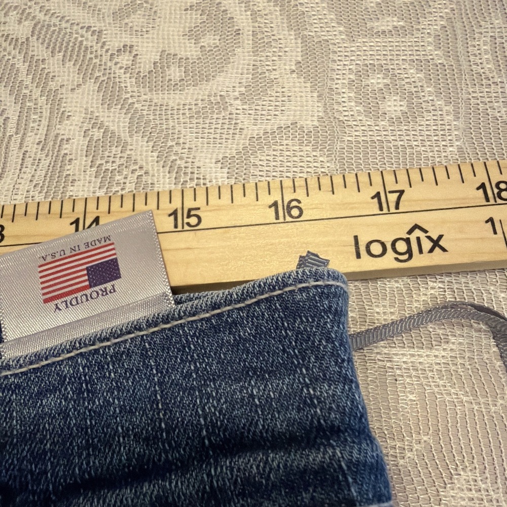 New NYDJ Marilyn Button Hem Straight Leg Capri Cuffed Jeans 14P/W34/L19 - Picture 8 of 13